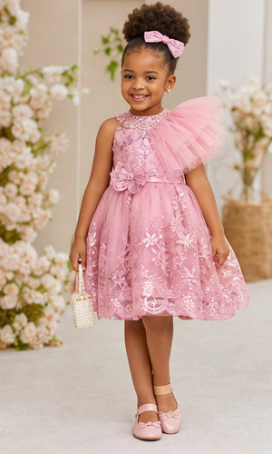 Girl's Blush Party Dress