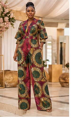 Green Ankara Jumpsuit